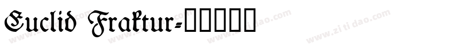 Euclid Fraktur字体转换